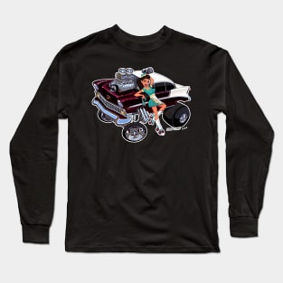 FAST FOOD 1956 chevy GASSER Long Sleeve T-Shirt